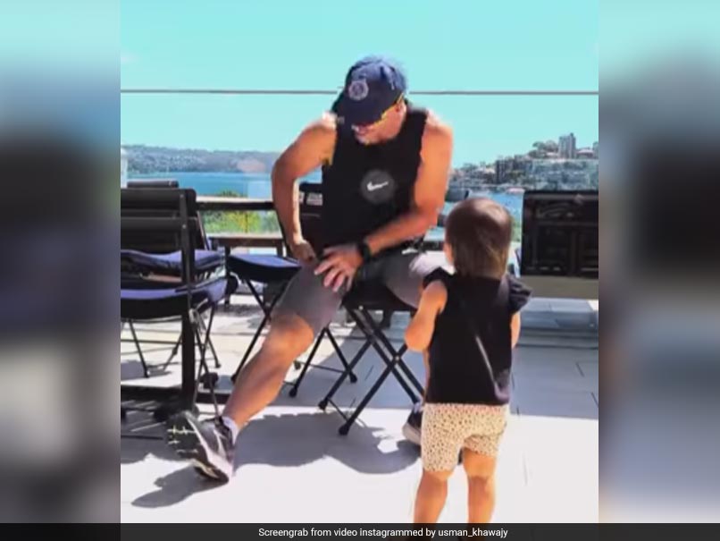 Watch: "Uncle" David Warner Plays With Usman Khawaja's Daughter But Ends Up Regretting It