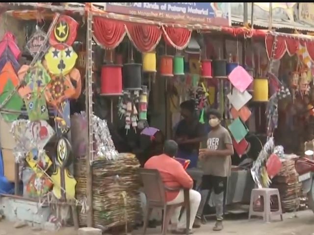 Kite Sellers In Hyderabad Expect Good Sales Ahead Of Makar Sankranti