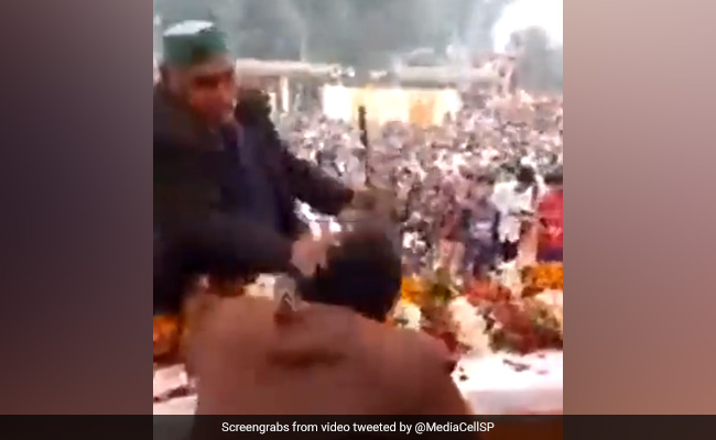 Viral Video: In UP,  A BJP MLA, A Slap, And Then A Clarification