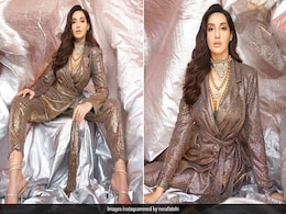 Nora Fatehi In A Glittery Pantsuit Proves Life's Too Short To Not Wear Sequins Nora Fatehi In A Glittery Pantsuit Proves Life's Too Short To Not Wear Sequins