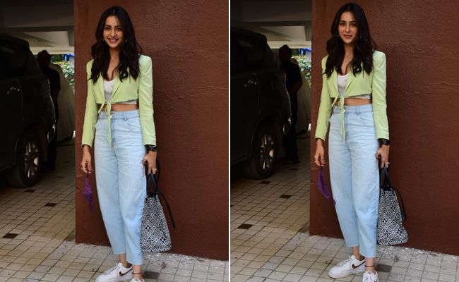 Rakul Preet Singh's Casual Day Out In Town Is Sporty Chic With A Pop Of Colour And A Rs 2.3 Lakh Handbag