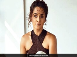 Taapsee Pannu Dives Into This Year's Fashion Game In A Chic Halter-Neck Top Taapsee Pannu Dives Into This Year's Fashion Game In A Chic Halter-Neck Top