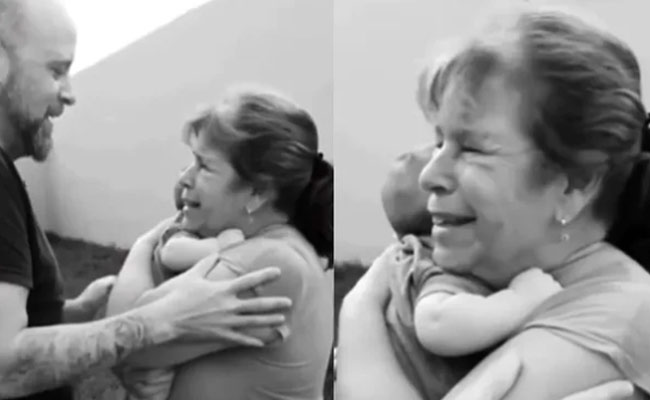 आंखों से देख नहीं सकती महिला, फिर भी पोते को पहली मुलाकात में आसानी से पहचाना ..देखें वीडियो