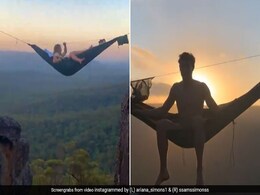 पहाड़ियों के बीच 70 फीट ऊंचे झूले पर सोते हुए नजर आए भाई-बहन, वीडियो देख ही सहम गए लोग पहाड़ियों के बीच 70 फीट ऊंचे झूले पर सोते हुए नजर आए भाई-बहन, वीडियो देख ही सहम गए लोग