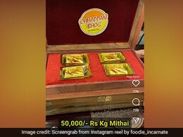 Watch: Indian Sweet Shop Serves Mithai At INR 50,000 Per Kg, Would You Dare Try It