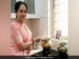 Hema Malini Makes Pongal At Home, Shares Pics From The Festivities Hema Malini Makes Pongal At Home, Shares Pics From The Festivities