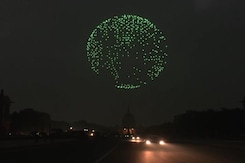 On Republic Day Eve, Made-In-India Drones Create Different Formations On Republic Day Eve, Made-In-India Drones Create Different Formations