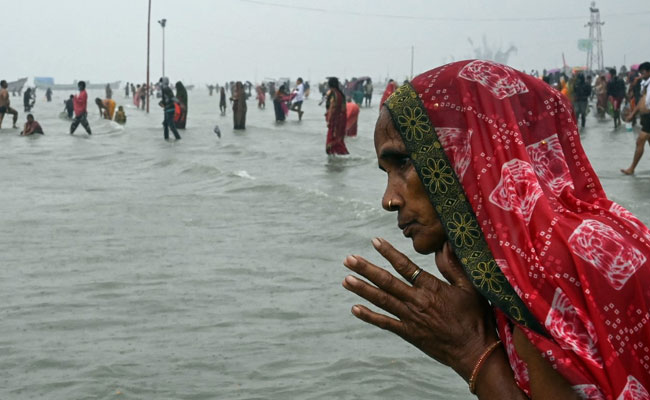 Drones Spray Ganga Water To Reduce Crowding, Lakhs Gather In Bengal