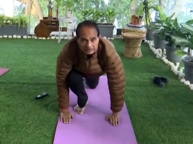 Madhya Pradesh Chief Minister Performs 'Surya Namaskar'