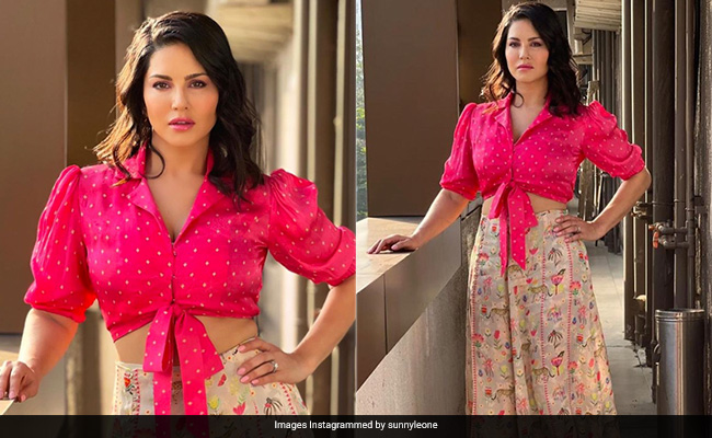 Sunny Leone Gives Us All Fashion Inspiration In A Tropical Chic Outfit