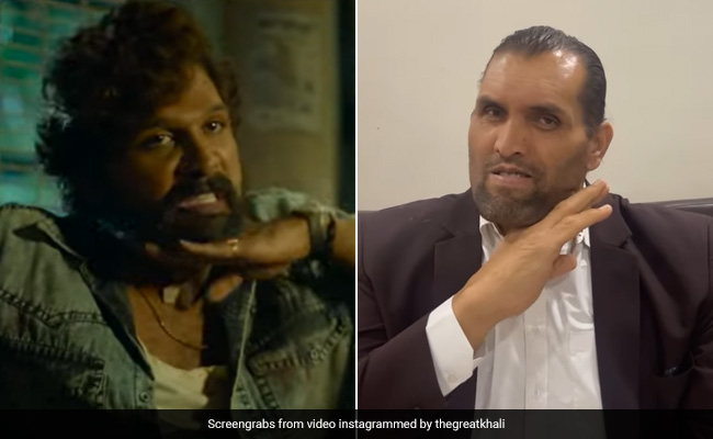 द ग्रेट खली भी हुए अल्लू अर्जुन के फैन, जबरदस्त अंदाज में बोला पुष्पा का डायलॉग, मैं झुकेगा नहीं...