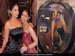 Suhana Khan In A Strapless Black Dress Gives Monday Her Signature Dash Of Glam Suhana Khan In A Strapless Black Dress Gives Monday Her Signature Dash Of Glam