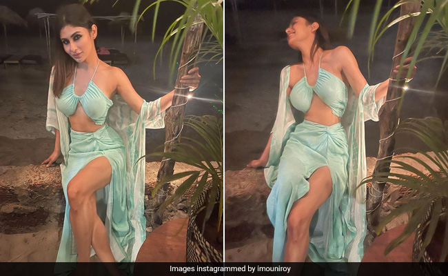 Mouni Roy's Breezy Sea Blue Co-Ord Set Is A Beach Holiday Mood Summed Up In An Outfit