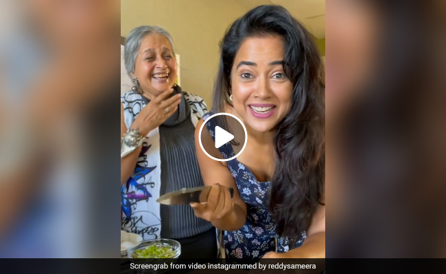 समीरा रेड्डी और उनकी सास के साथ शेफ ने मस्‍ती-मस्‍ती में ये क्‍या बना डाला, आप भी रह जाएंगे हैरान...