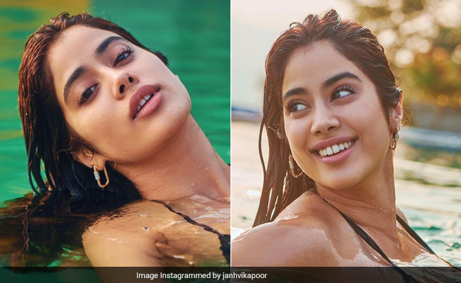 Janhvi Kapoor Is A Radiant Beauty Even As She Makes A Splash In The Pool