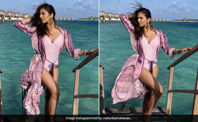 Malavika Mohanan's "Favourite Sartorial Mood" Is Perfect In A Pink Swimsuit In Maldives
