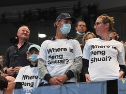 "Where is Peng Shuai?" T-Shirts Handed To Australian Open Fans