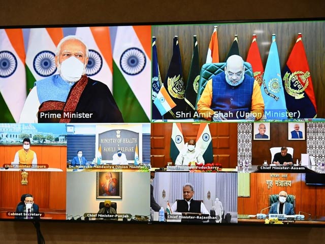 PM Modi's Virtual Meet With Chief Ministers As Covid Cases Surge