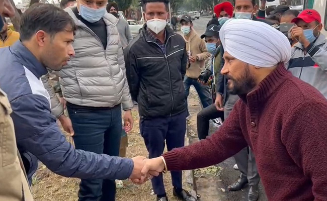 Watch: Punjab Chief Minister Helps Injured Biker As Cameras Follow