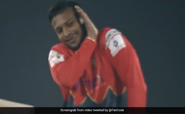 Watch: Shakib Al Hasan Copies Allu Arjun's Move From "Pushpa" But With A Twist During Bangladesh Premier League