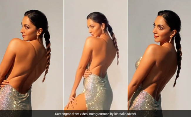 We Can't Take Our Eyes Off Kiara Advani In A Backless Silver Sequin Dress With A Slit