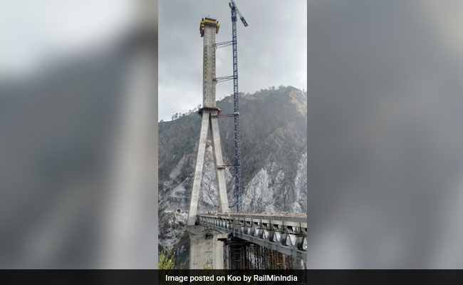 "Engineering Marvel": Construction Underway For India's First Cable-Stayed Rail Bridge In J&K
