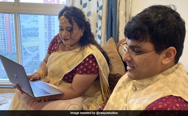 A Pune Couple's "Blockchain Wedding" With NFT Vows, Digital Priest