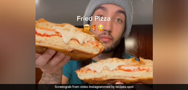 Watch: Man Deep Fries Pizza, Leaves The Internet Unhappy With The Creation