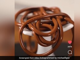 Viral Video: Man Makes Noodles Out Of Chocolate, Leaves Internet Amazed