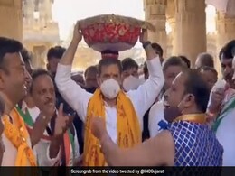 In Gujarat For Congress Strategy Meet, Rahul Gandhi Visits A Temple In Gujarat For Congress Strategy Meet, Rahul Gandhi Visits A Temple