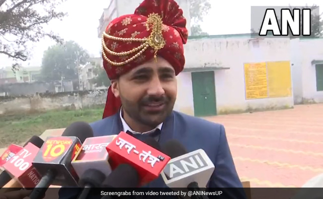 "<i>Pehle Matdaan, Uske Baad Bahu</i>": UP Man Casts Vote Ahead Of His Wedding