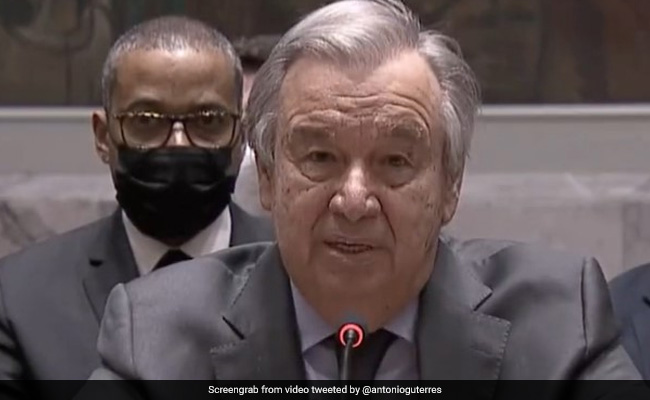"Saddest Moment In My Tenure": UN Chief On Russian 'Invasion' Of Ukraine