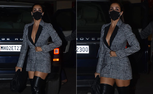 Malaika Arora Takes Business Chic To The Party With Her Cutout Blazer Dress