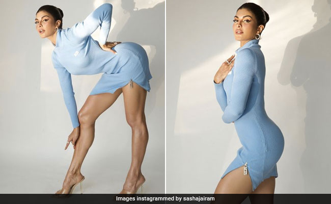 Jacqueline Fernandez's Blue Mini Dress Is Just The Kind Of Blues We Love