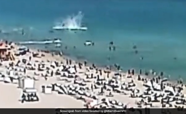 Watch: Helicopter Crashes Into Ocean Near Crowded US Beach, 2 Injured
