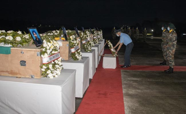 Tributes Paid To Soldiers Who Died In Arunachal Avalanche