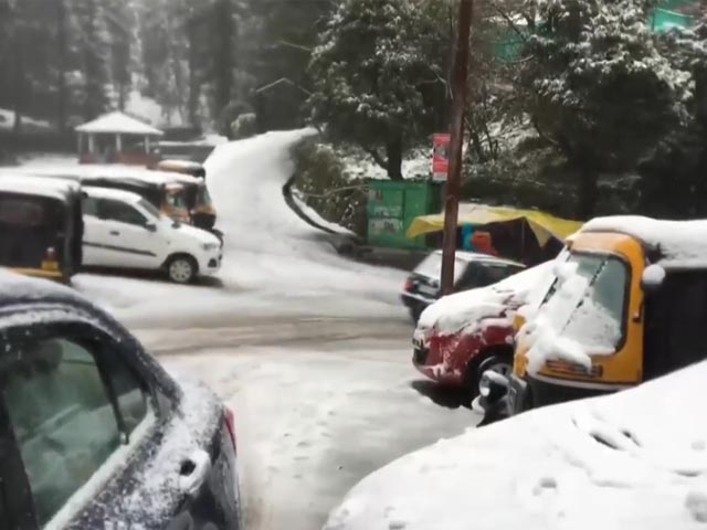Fresh Snowfall In Himachal's Dharmshala