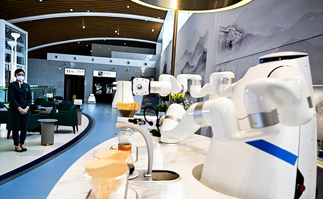 Inside China S Olympic Bubble Sleeping Pods Meals Served By Robots Inside China S Olympic Bubble Sleeping Pods Meals Served By Robots