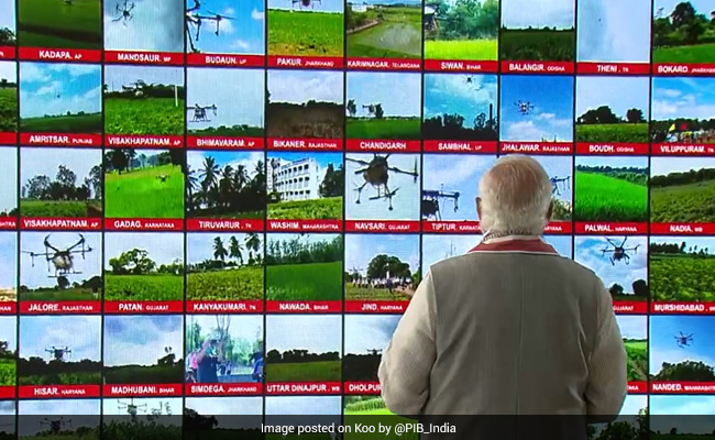 PM Launches 100 "Kisan Drones", Says Will Be In Thousands Soon