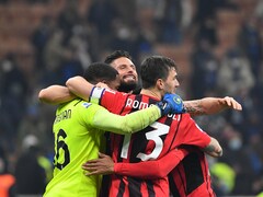 Olivier Giroud Double Leads AC Milan To Italian Cup Rout Of Lazio