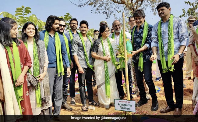 Nagarjuna Adopts 1000 Acres Of Forest; Amala, Naga Chaitanya, Akhil Attend