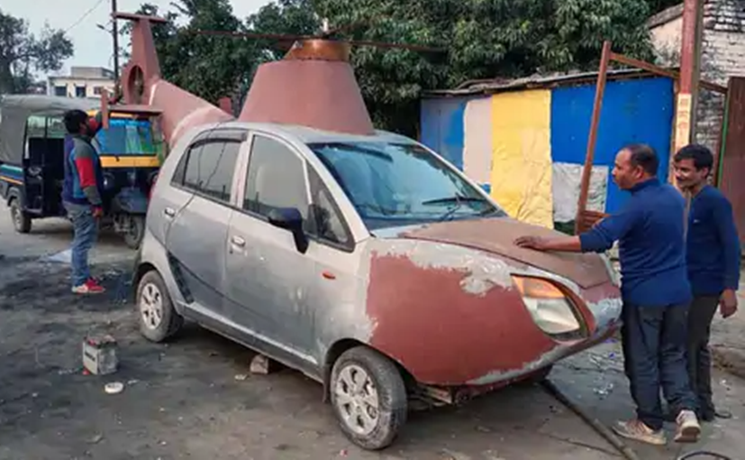 Bihar Man Turns His Tata Nano Into A Helicopter To Rent It Out For Weddings