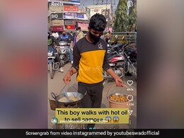 Viral Video: Young Boy's Makeshift Gas Stove To Fry Samosas Is Winning The Internet Viral Video: Young Boy's Makeshift Gas Stove To Fry Samosas Is Winning The Internet