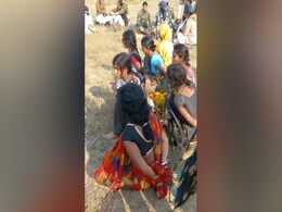 Clash With Cops, Women Handcuffed In Bihar Illegal Sand Mining Crackdown Clash With Cops, Women Handcuffed In Bihar Illegal Sand Mining Crackdown