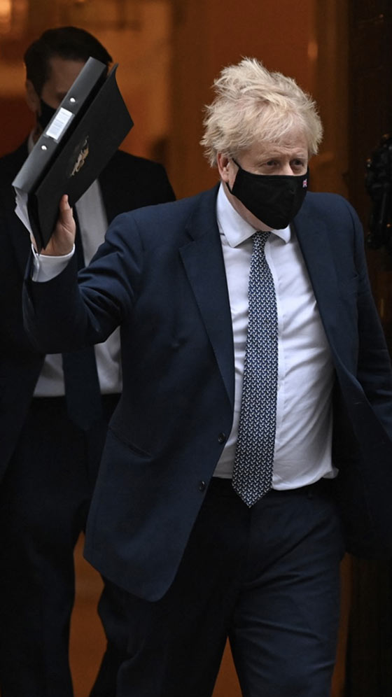 UK's Boris Johnson Meets Ukrainian President Amid Russia Tensions