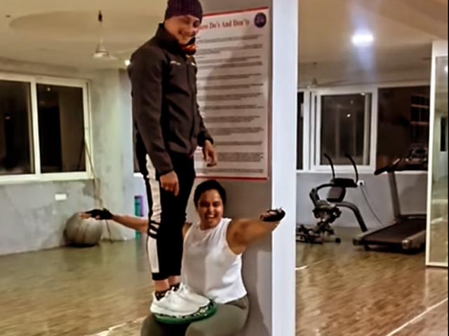 Here's Telugu Actress Pragathi's #UpYourGame Stance