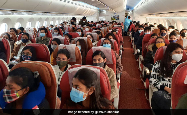 On Board The Air India Flight Carrying Indians Evacuated From Ukraine