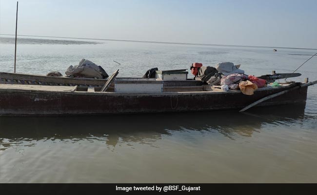BSF Seizes 7 Abandoned Pak Fishing Boats Near Kutch In Gujarat