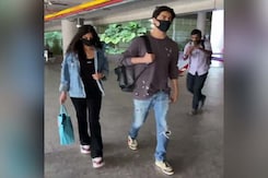 Aryan And Suhana Fly Home After IPL Auction Aryan And Suhana Fly Home After IPL Auction