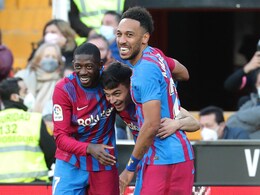 Pierre Emerick-Aubameyang Hat-Trick Fires Barcelona Past Valencia, Sevilla Slip Up Again Pierre Emerick-Aubameyang Hat-Trick Fires Barcelona Past Valencia, Sevilla Slip Up Again
